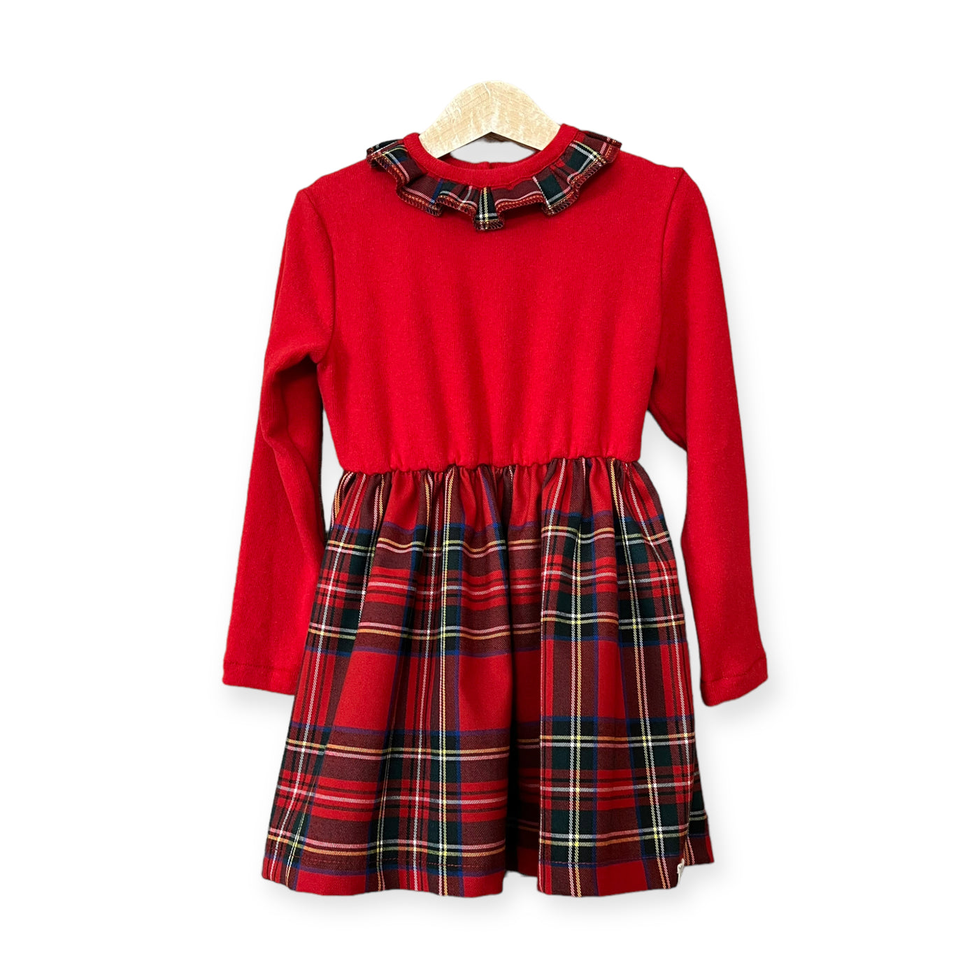 SVEVA Abito tartan rosso