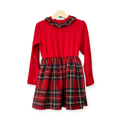 SVEVA Abito tartan rosso