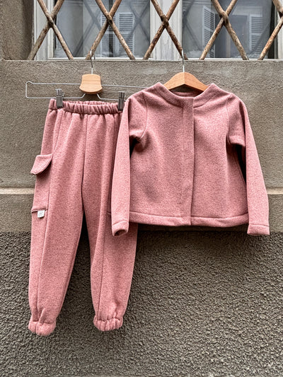 TOKYO Pantalone caldo rosa Lurex