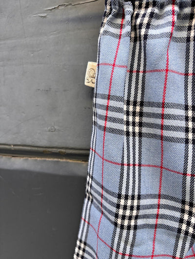 Baggy BERLINO tartan burberry azzurro