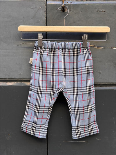 Baggy BERLINO tartan burberry azzurro