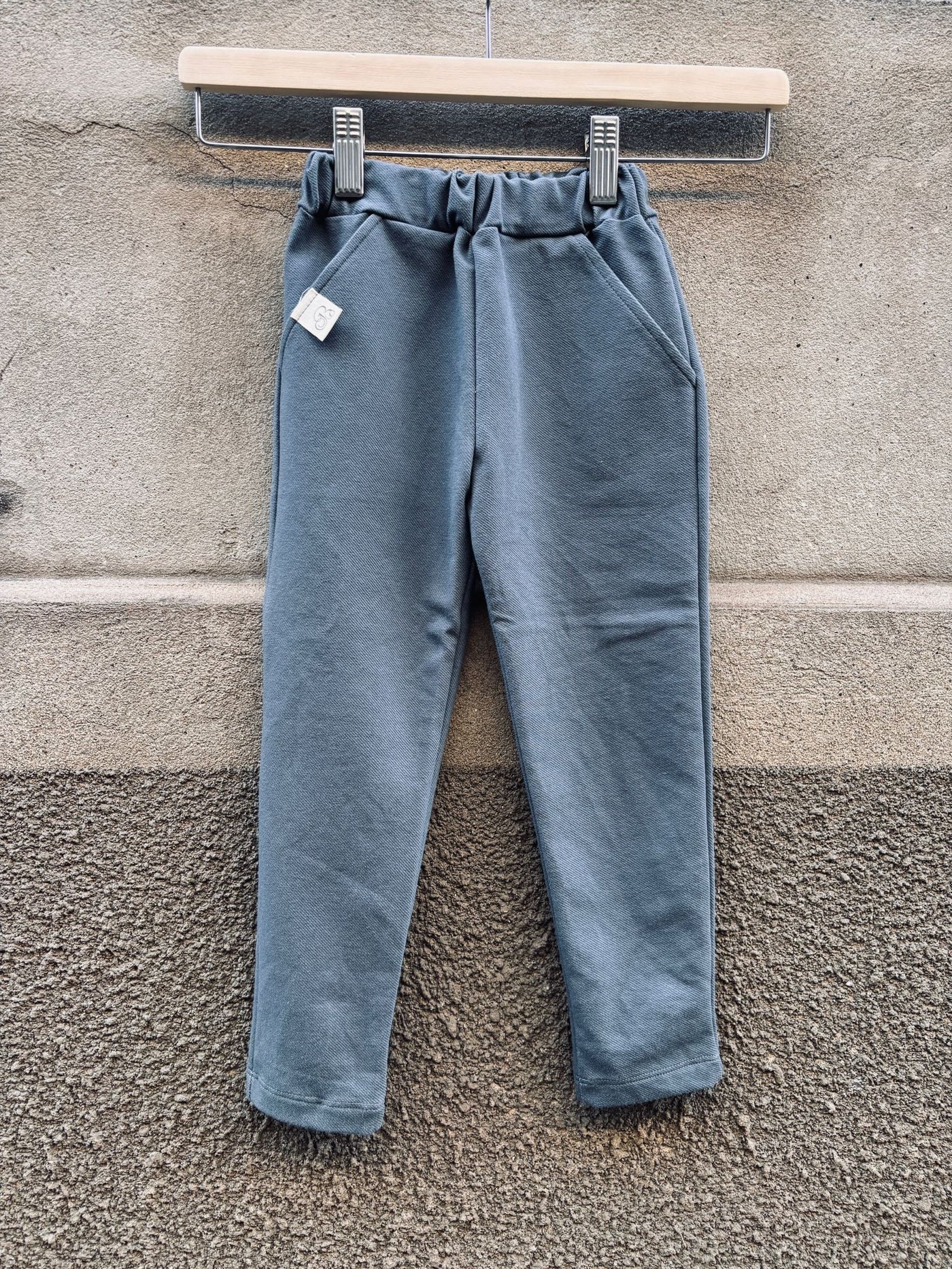 Pantalone Milano in jeans non jeans grigio/verde