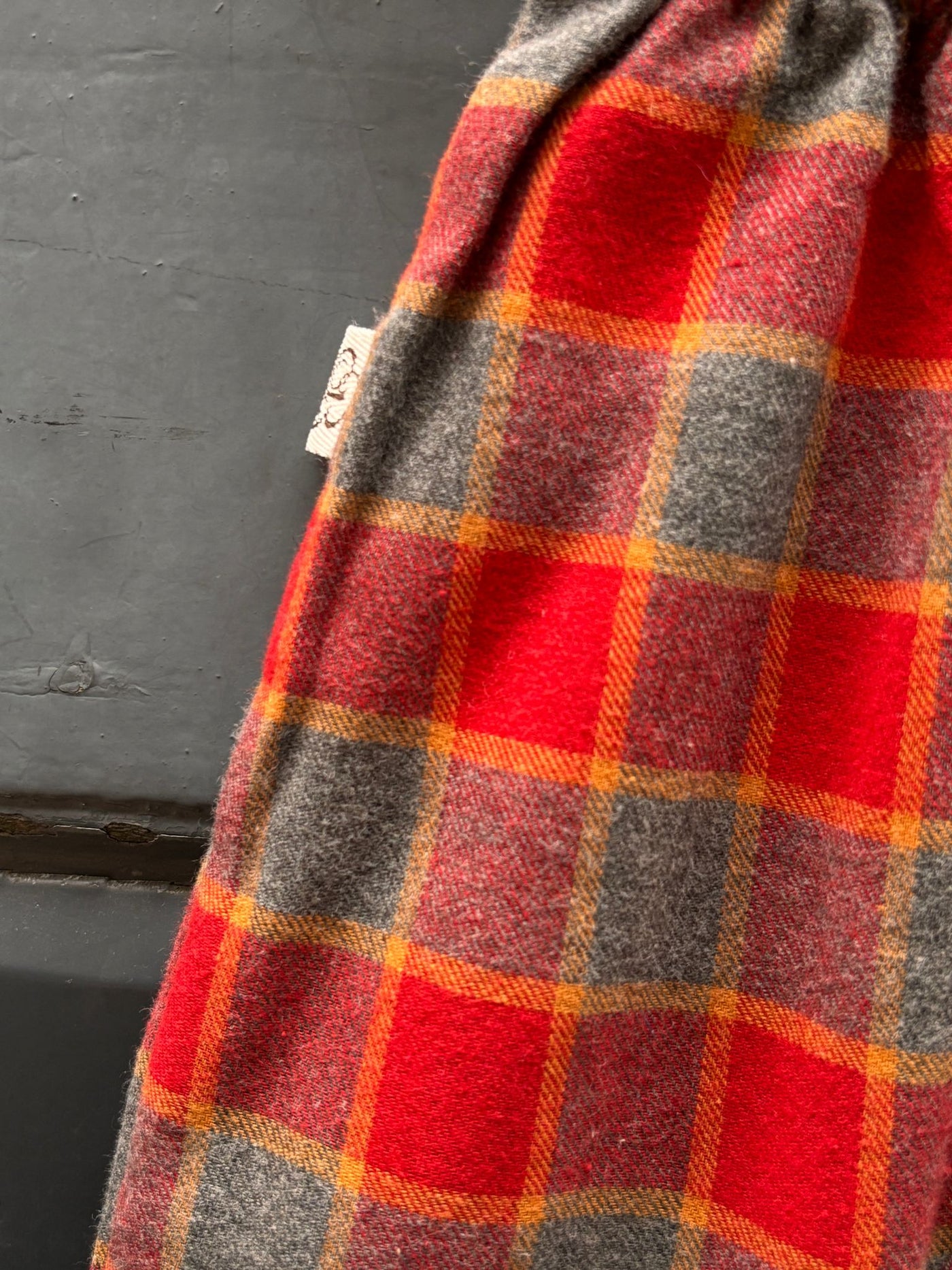 Baggy BERLINO TARTAN Rosso e Grigio