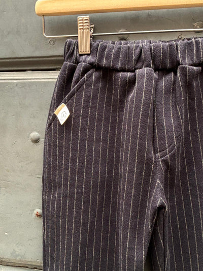 MILANO Pantalone gessato blu